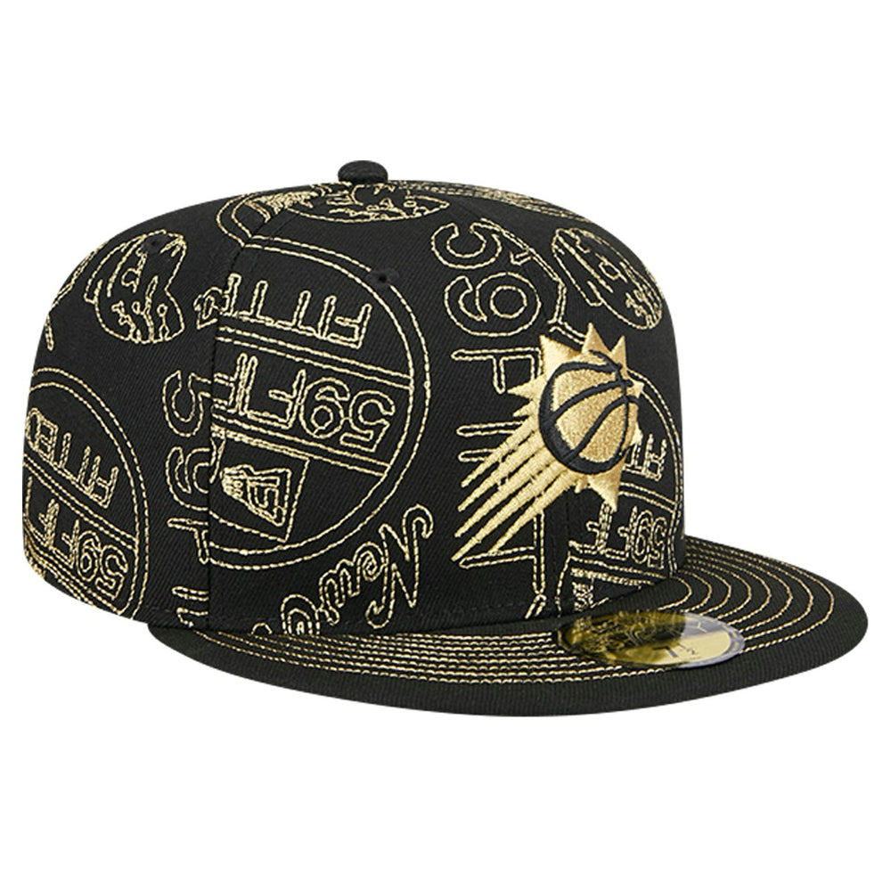 Phoenix Suns 59FIFTY Day Allover Print Stencil Fitted Hat - Black outlet