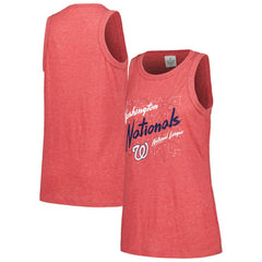 Washington Nationals Soft as a Grape Women's Gauze High Neck Tank Top Red