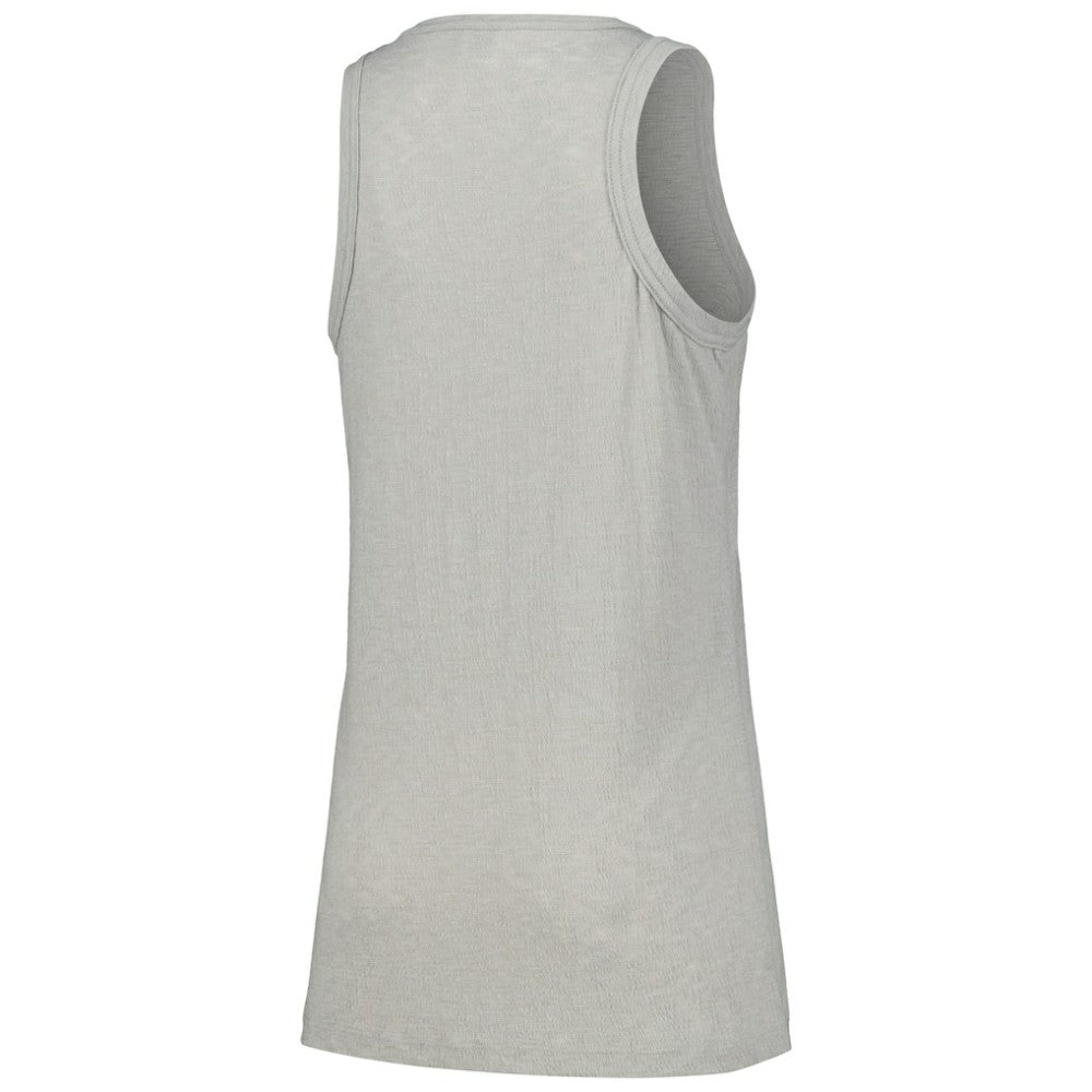 Pittsburgh Pirates Soft as a Grape Women's Gauze High Neck Tank Top Gray