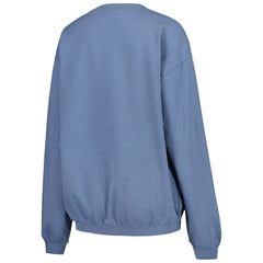 Houston Astros Soft as a Grape Women's Pigment Dye Pullover Sweatshirt Navy