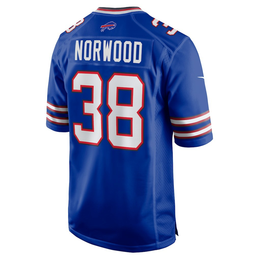 Tre Norwood Buffalo Bills Team Game Jersey - Royal outlet