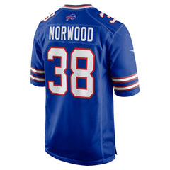 Tre Norwood Buffalo Bills Team Game Jersey - Royal outlet