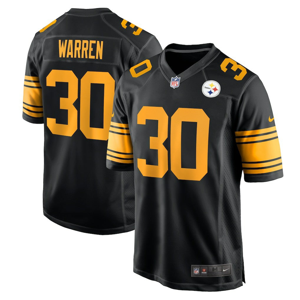 Jaylen Warren Pittsburgh Steelers Alternate Game Jersey - Black cheap