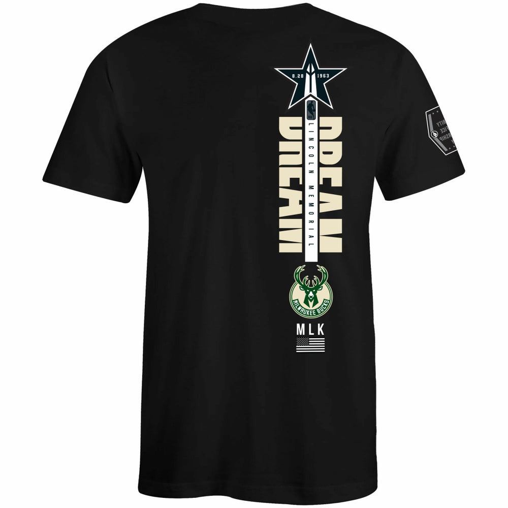 Milwaukee Bucks FISLL x Black History Collection Unisex T-Shirt - Green discount