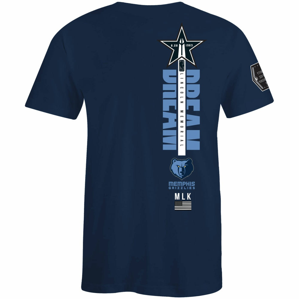 Memphis Grizzlies FISLL x Black History Collection Unisex T-Shirt - Navy online