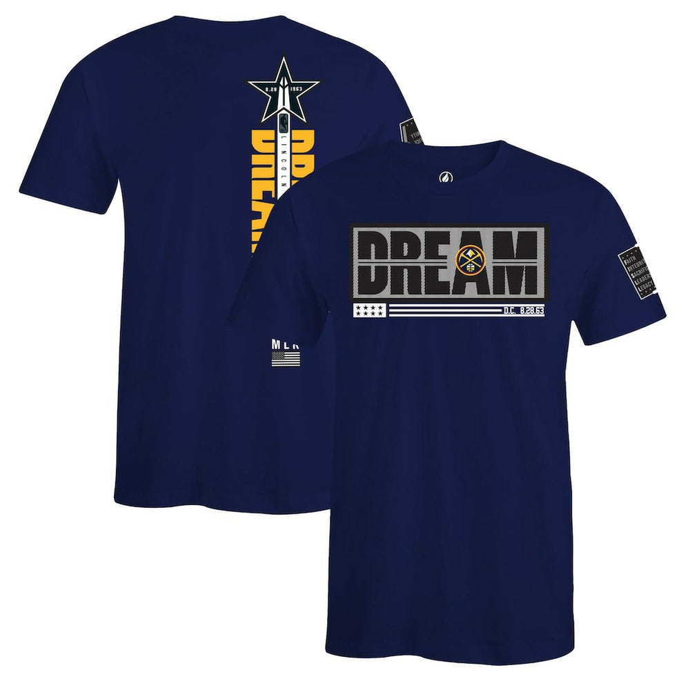 Denver Nuggets FISLL x Black History Collection Unisex T-Shirt - Blue sale