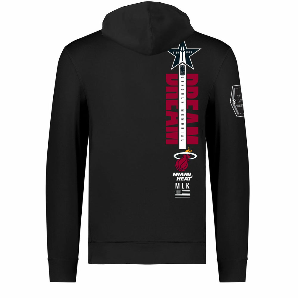 Miami Heat FISLL x Black History Collection Unisex Pullover Hoodie - Black sale