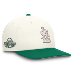 St. Louis Cardinals Sail Pro Performance Snapback Hat Cream/Green