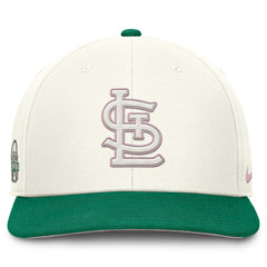 St. Louis Cardinals Sail Pro Performance Snapback Hat Cream/Green