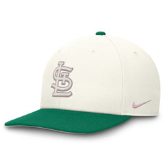 St. Louis Cardinals Sail Pro Performance Snapback Hat Cream/Green