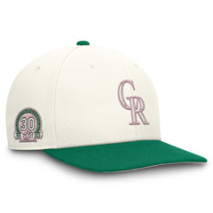 Colorado Rockies Sail Pro Performance Snapback Hat Cream/Green
