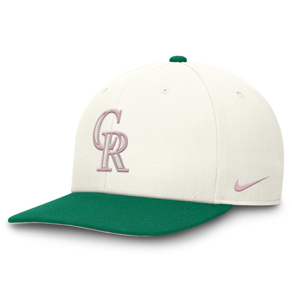 Colorado Rockies Sail Pro Performance Snapback Hat Cream/Green