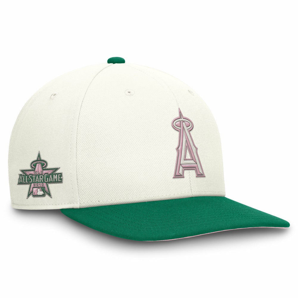 Los Angeles Angels Sail Pro Performance Snapback Hat Cream/Green