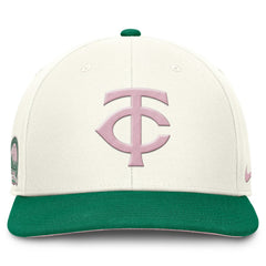 Minnesota Twins Sail Pro Performance Snapback Hat Cream/Green