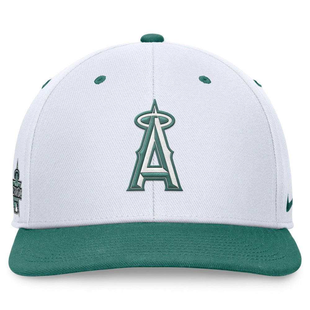 Los Angeles Angels Bicoastal Two-Tone Pro Performance Snapback Hat White/Green
