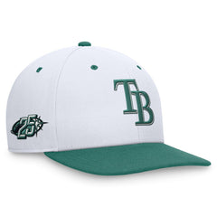 Tampa Bay Rays Bicoastal Two-Tone Pro Performance Snapback Hat White/Green
