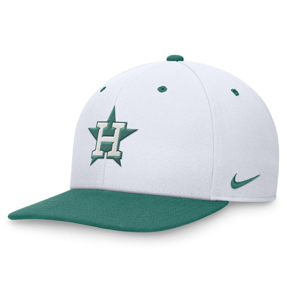 Houston Astros Bicoastal Two-Tone Pro Performance Snapback Hat White/Green