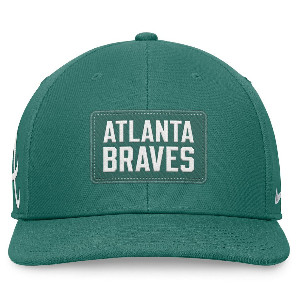 Atlanta Braves Bicoastal Pro Performance Snapback Hat Green