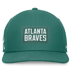 Atlanta Braves Bicoastal Pro Performance Snapback Hat Green