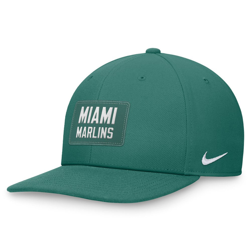 Miami Marlins Bicoastal Pro Performance Snapback Hat Green
