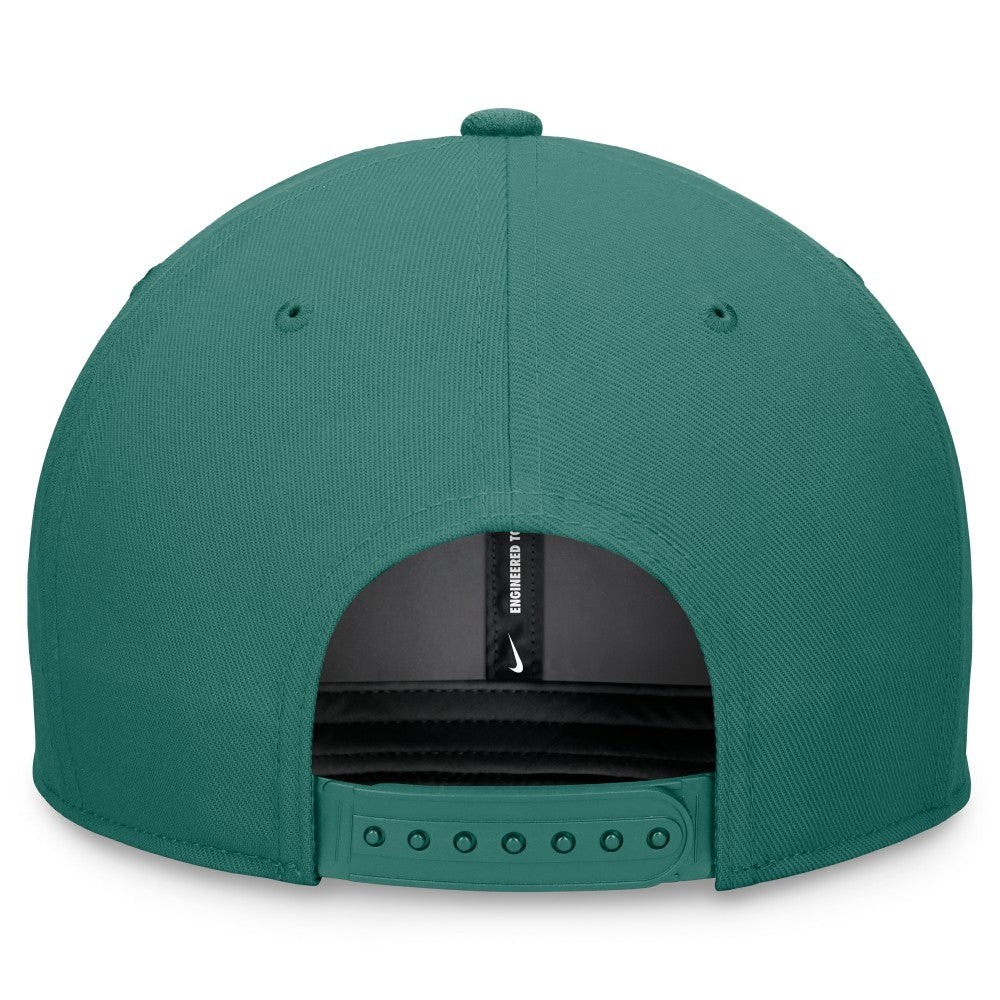 Miami Marlins Bicoastal Pro Performance Snapback Hat Green