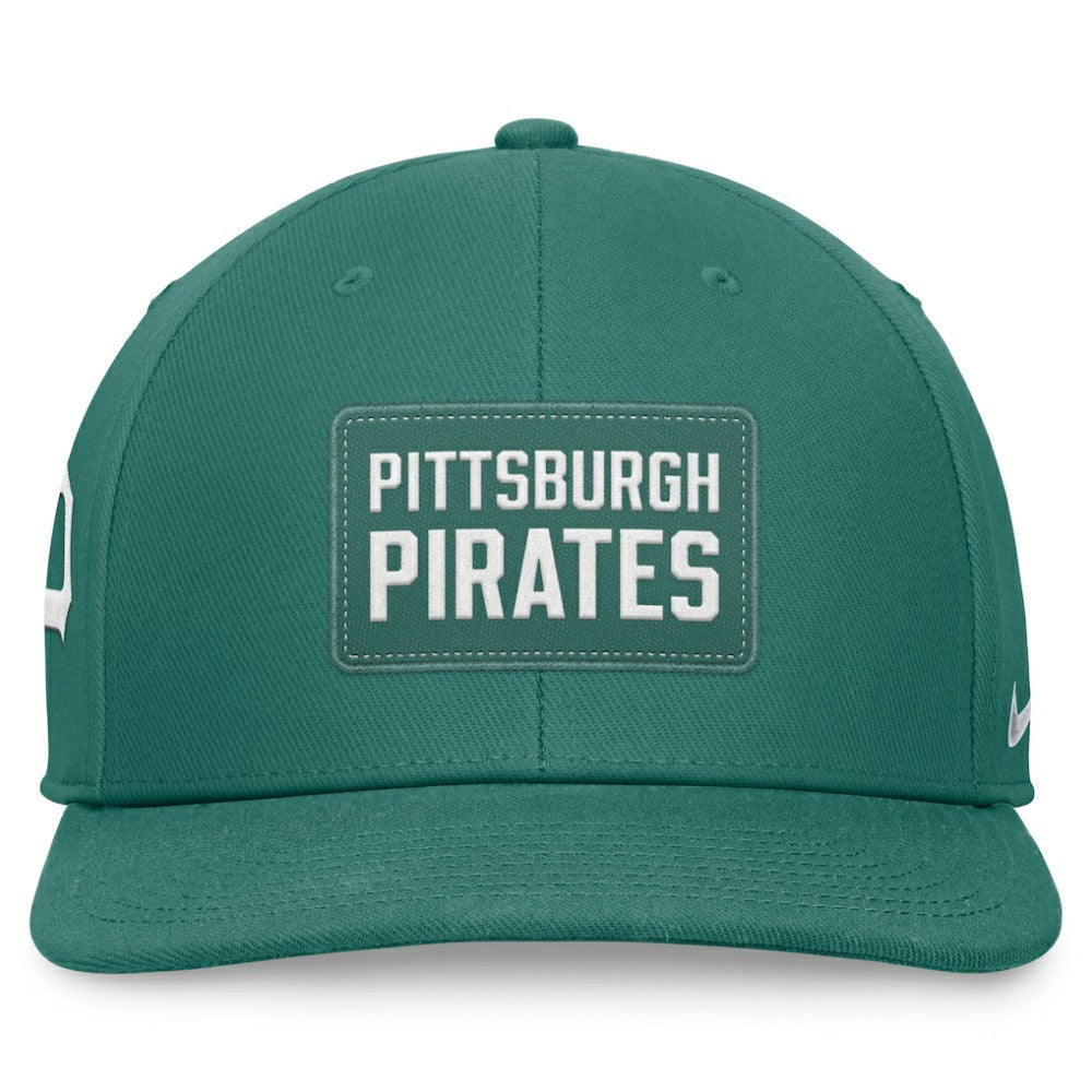Pittsburgh Pirates Bicoastal Pro Performance Snapback Hat Green