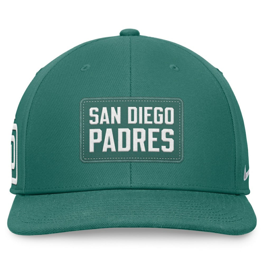 San Diego Padres Bicoastal Pro Performance Snapback Hat Green