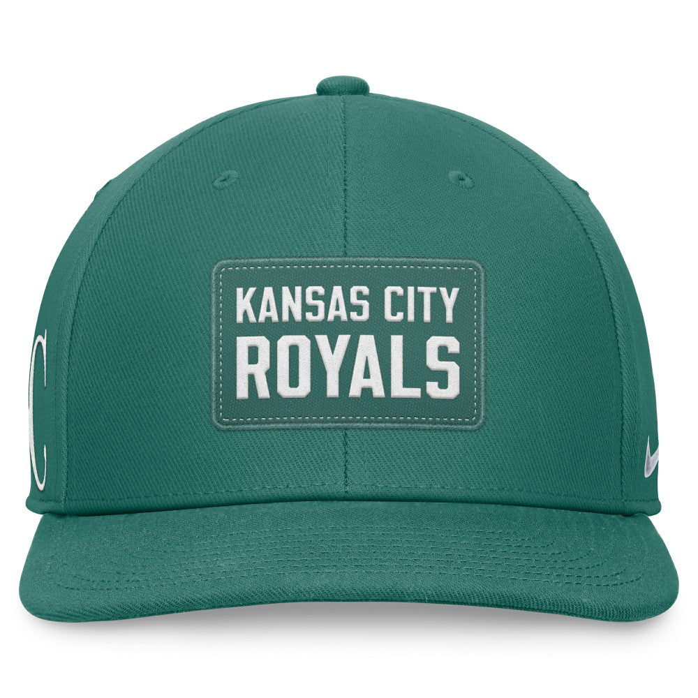 Kansas City Royals Bicoastal Pro Performance Snapback Hat Green