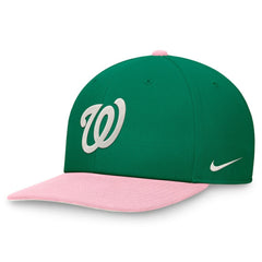 Washington Nationals Malachite Pro Performance Snapback Hat Green/Pink