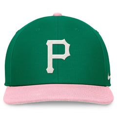 Pittsburgh Pirates Malachite Pro Performance Snapback Hat Green/Pink
