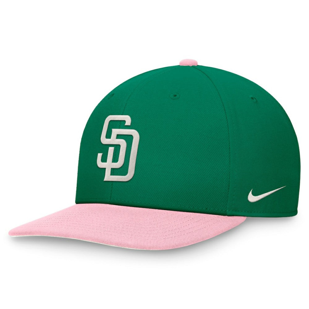 San Diego Padres Malachite Pro Performance Snapback Hat Green/Pink