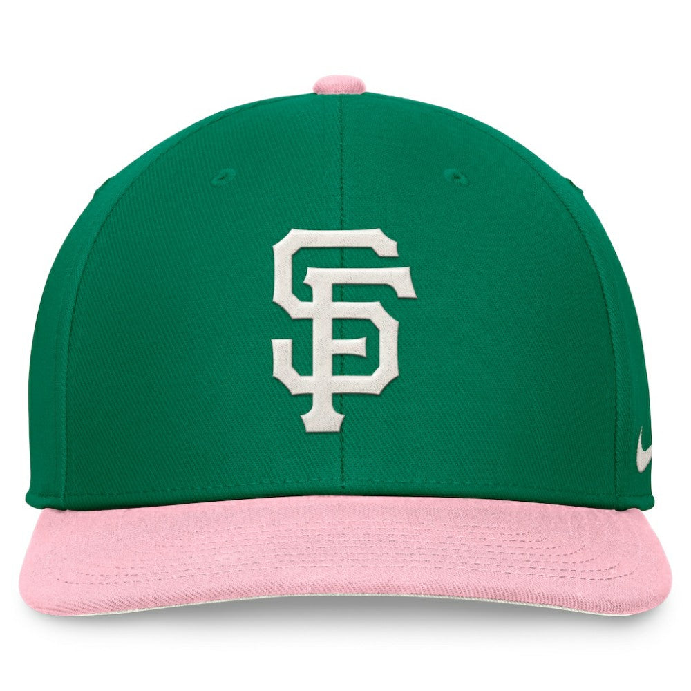 San Francisco Giants Malachite Pro Performance Snapback Hat Green/Pink