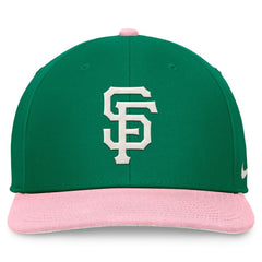 San Francisco Giants Malachite Pro Performance Snapback Hat Green/Pink