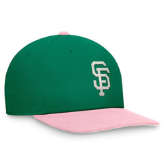 San Francisco Giants Malachite Pro Performance Snapback Hat Green/Pink