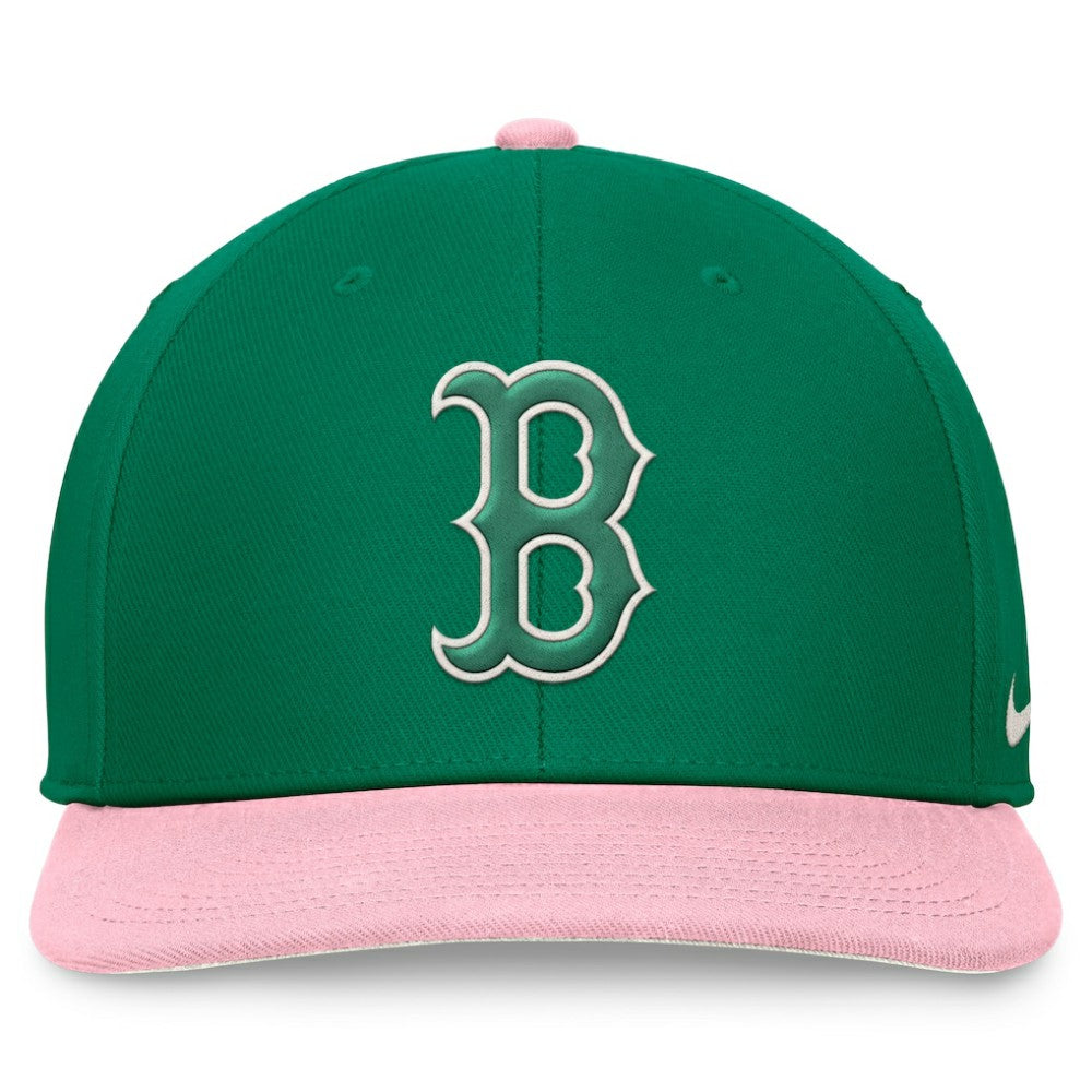 Boston Red Sox Malachite Pro Performance Snapback Hat Green/Pink