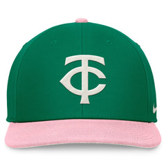 Minnesota Twins Malachite Pro Performance Snapback Hat Green/Pink