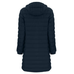 Chicago Cubs Cutter & Buck Women's Cooperstown Collection Mission Ridge Repreve Eco Insulated Long Full-Zip Puffer Jacket Navy