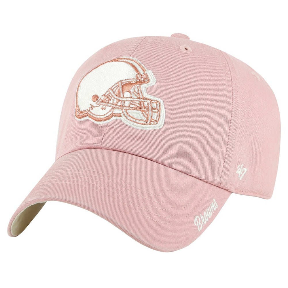 Cleveland Browns '47 Women's Ballpark Cheer Dusty Rose Clean Up Adjustable Hat - Pink outlet