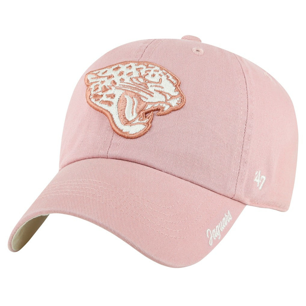 Jacksonville Jaguars '47 Women's Ballpark Cheer Dusty Rose Clean Up Adjustable Hat - Pink outlet