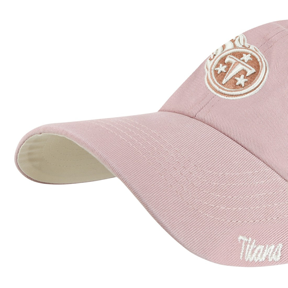 Tennessee Titans '47 Women's Ballpark Cheer Dusty Rose Clean Up Adjustable Hat - Pink discount