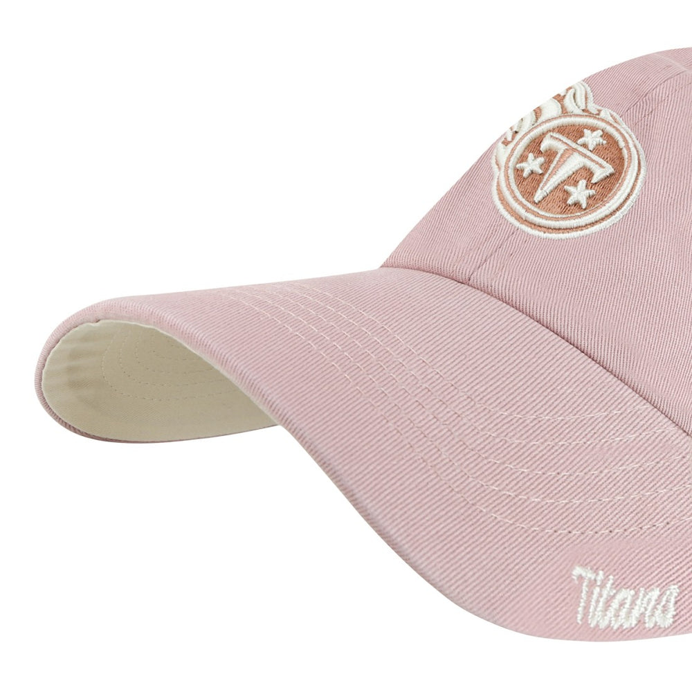 Tennessee Titans '47 Women's Ballpark Cheer Dusty Rose Clean Up Adjustable Hat - Pink discount