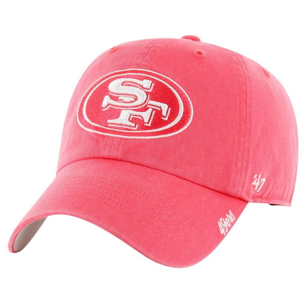 San Francisco 49ers '47 Women's Luminance Cheer Clean Up Adjustable Hat - Scarlet sale