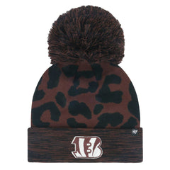 Cincinnati Bengals '47 Women's Cacao Cuffed Knit Hat with Pom - Brown outlet