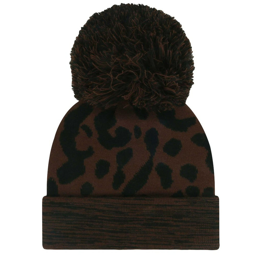 New York Giants '47 Women's Cacao Cuffed Knit Hat with Pom - Brown for sale