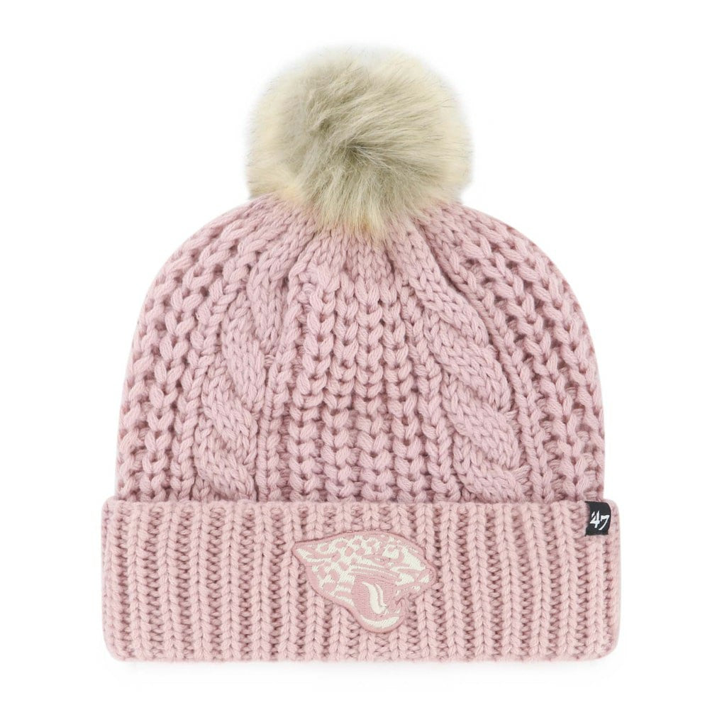 Jacksonville Jaguars '47 Women's Meeko Cuffed Knit Hat with Pom - Dusty Rose outlet