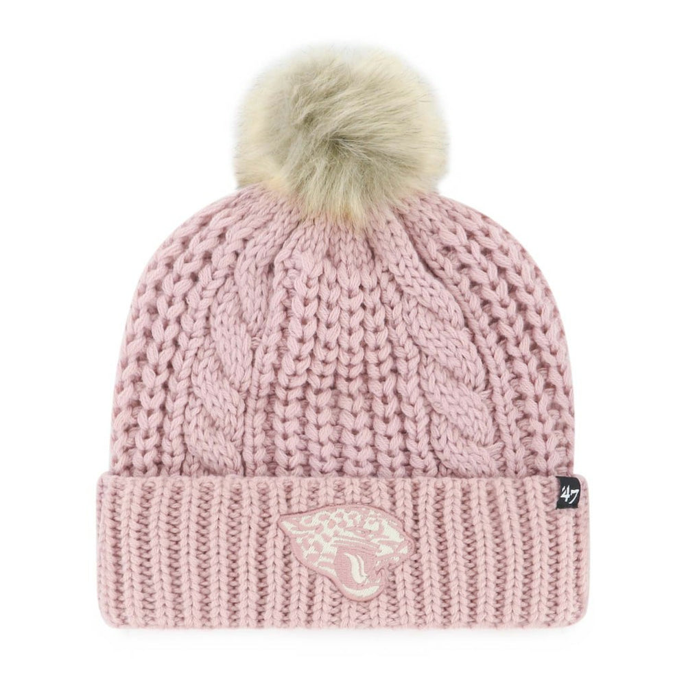 Jacksonville Jaguars '47 Women's Meeko Cuffed Knit Hat with Pom - Dusty Rose outlet