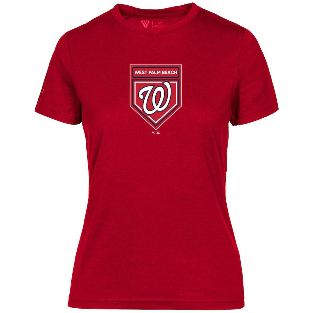 Washington Nationals Levelwear Women's 2024 Spring Training Maddox T-Shirt Red