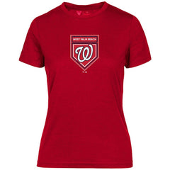 Washington Nationals Levelwear Women's 2024 Spring Training Maddox T-Shirt Red