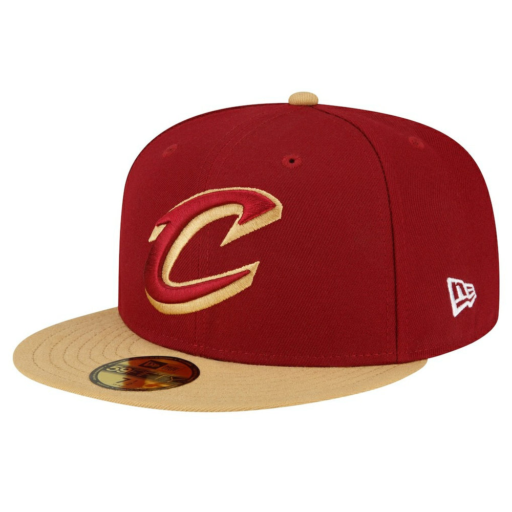 Cleveland Cavaliers 2-Tone 59FIFTY Fitted Hat sale - Wine/Gold for sale