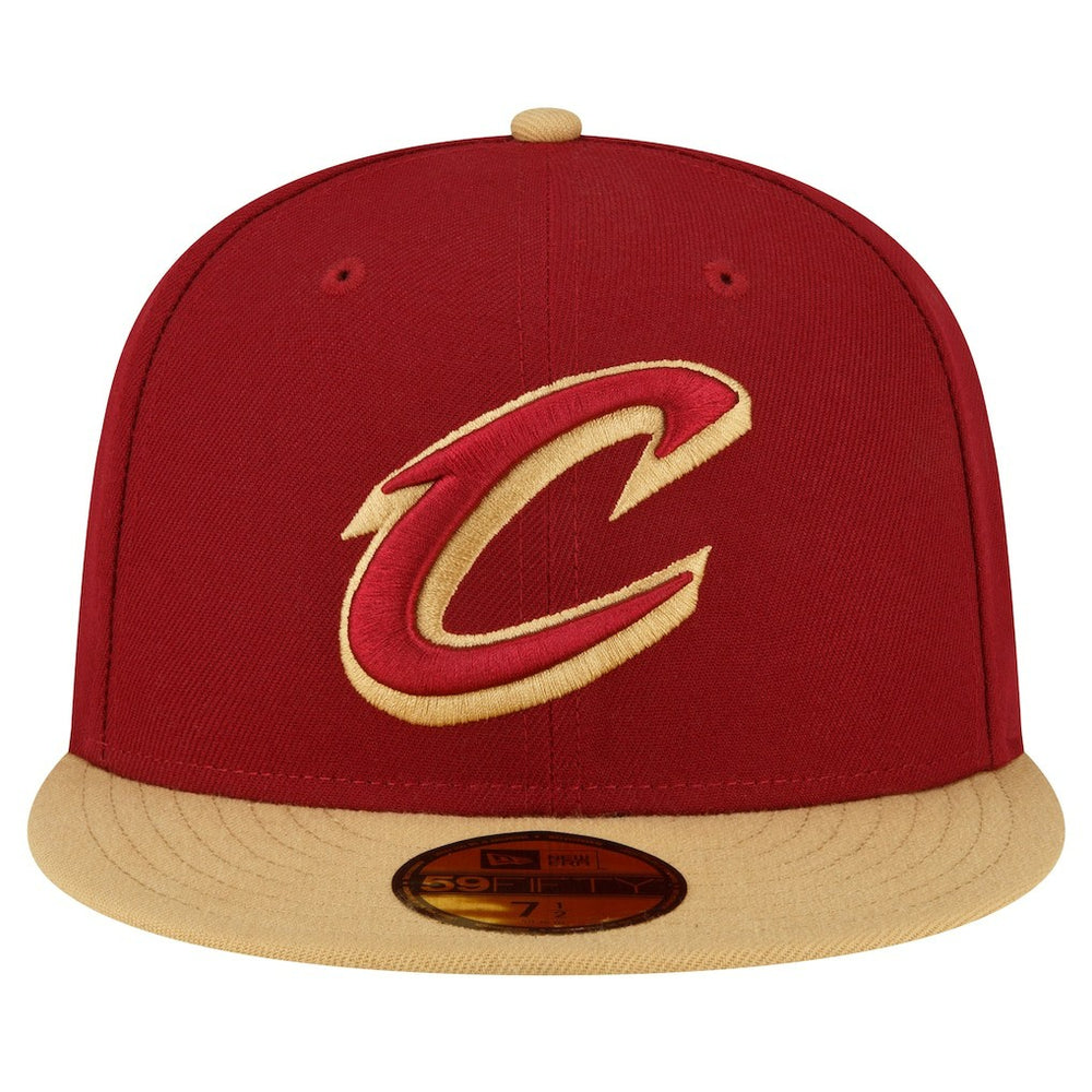 Cleveland Cavaliers 2-Tone 59FIFTY Fitted Hat sale - Wine/Gold for sale